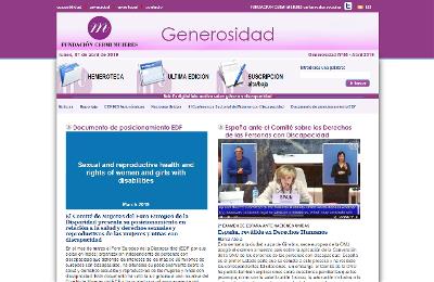 Imagen de portada del boletín Generosidad del mes de abril