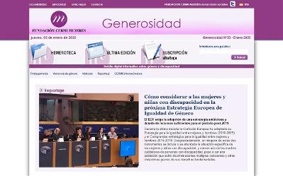 Portada del Boletín Generosidad de enero de 2020
