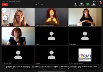 Webinario sobre violencia de género celebrado por Cermi Mujeres