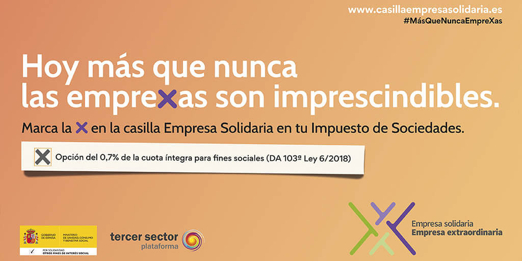 Imagen web de la campaña Emprexas Solidarias