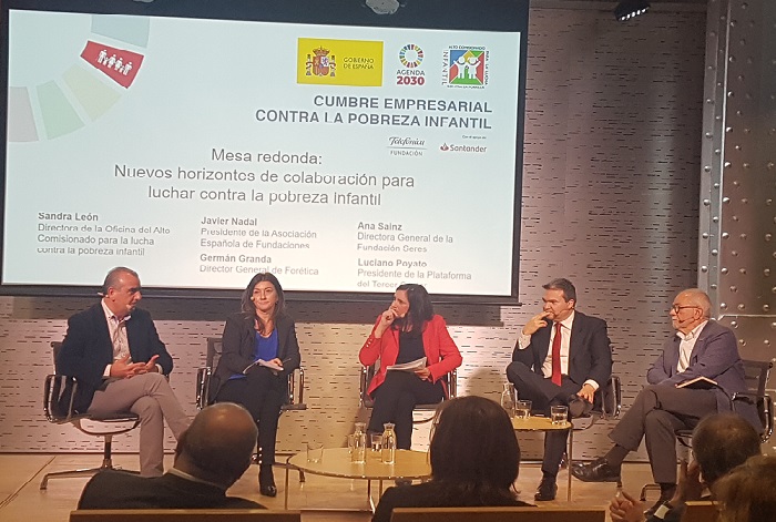 Momento de la intervención de Poyato en la mesa redonda