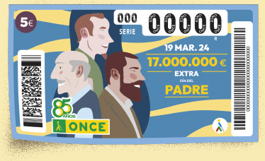 Cupón preimpreso del Extra Día del Padre. Podrás ganar un premio de 17.000.000 € por 5 €