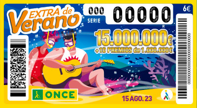 Cupón preimpreso del Extra de Verano. Gana hasta 15.000.000 € por 6 €