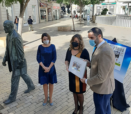 Presentación del cupón dedicado al gentilicio de Almería