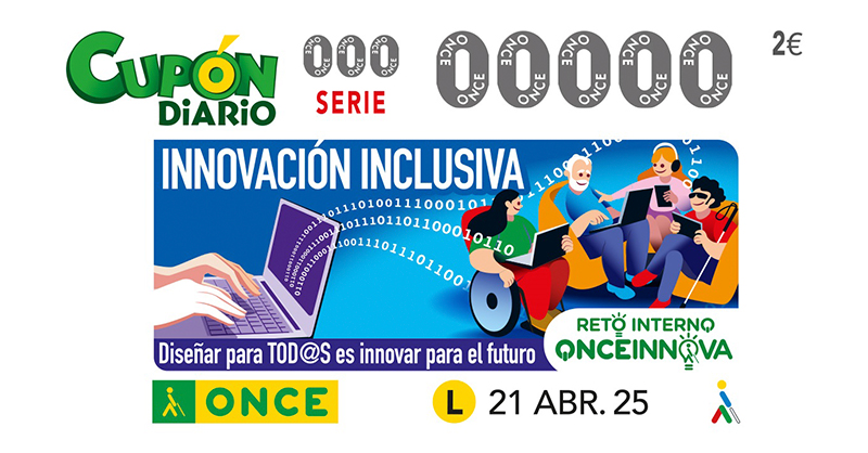 Foto del Cupón Diario dedicado a la innovación inclusiva del 21 de abril