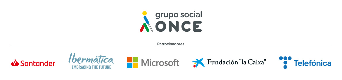 Logos de patrocinadores Tifloinnova 2022