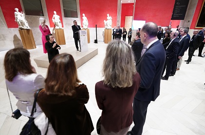 Miguel Carballeda en el acto institucional en el Museo del Prado