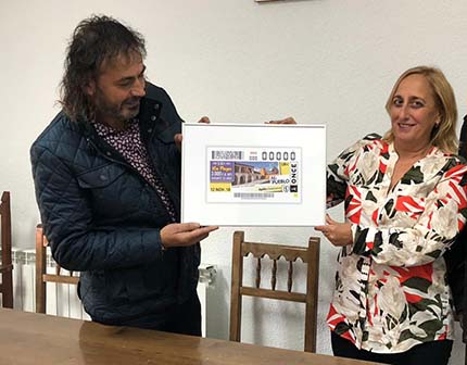 Presentación del cupón dedicado a Agallas, dentro de la serie 'Mi Pueblo'