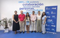 Foto de Familia de representantes de ONCE y Aguas de Huelva