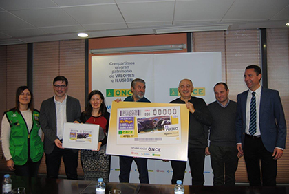 Presentación del cupón de la ONCE dedicado a Aguaviva Teruel