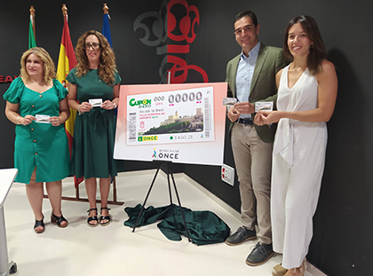 Presentación del cupón dedicado a Alcalá la Real, Villa Europea del Deporte 2023