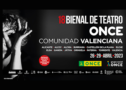 Cartel de la 18 Bienal de Teatro ONCE