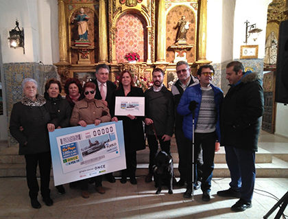 Presentación del cupón que la ONCE dedica a Cebolla (Toledo)