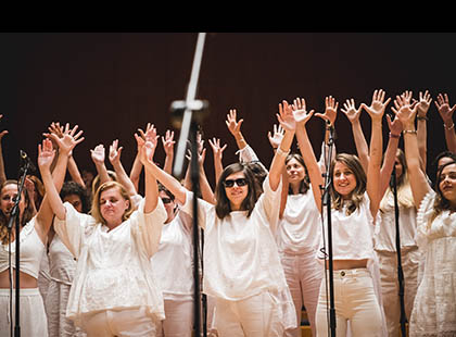 Allegro en un momento del concierto de clausura