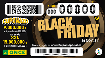 Cupón de la ONCE dedicado al Black Friday