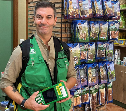 Fran Uclés, vendedor ONCE en El Ejido