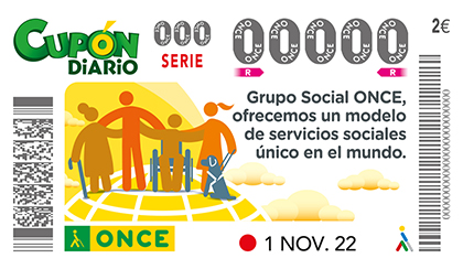 Cupón dedicado al modelo de Servicios Sociales del Grupo Social ONCE