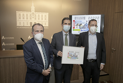 Presentación del cupón dedicado al gentilicio complutense, de Alcalá de Henares