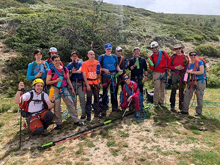 Foto de los expedicionarios antes de viajar a Islandia