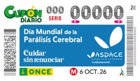 Cupón de la ONCE dedicado al Día Mundial de la Parálisis Cerebral 2026