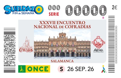 Cupón 26 de septiembre dedicado al XXXVII Encuentro Nacional de Cofradías.jpg Cupón 26 de septiembre dedicado al XXXVII Encuentro Nacional de Cofradías