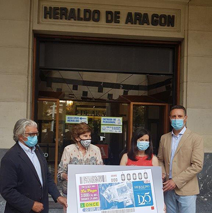 Presentación del cpón dedicado al 125 aniversario de Heraldo de Aragón