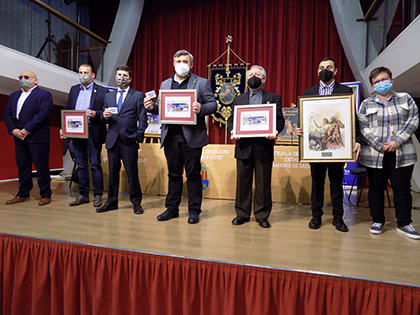 Presentación del cupón dedicado al 150 Aniversario de la Cofradía La Oración del Huerto, de Crevillent