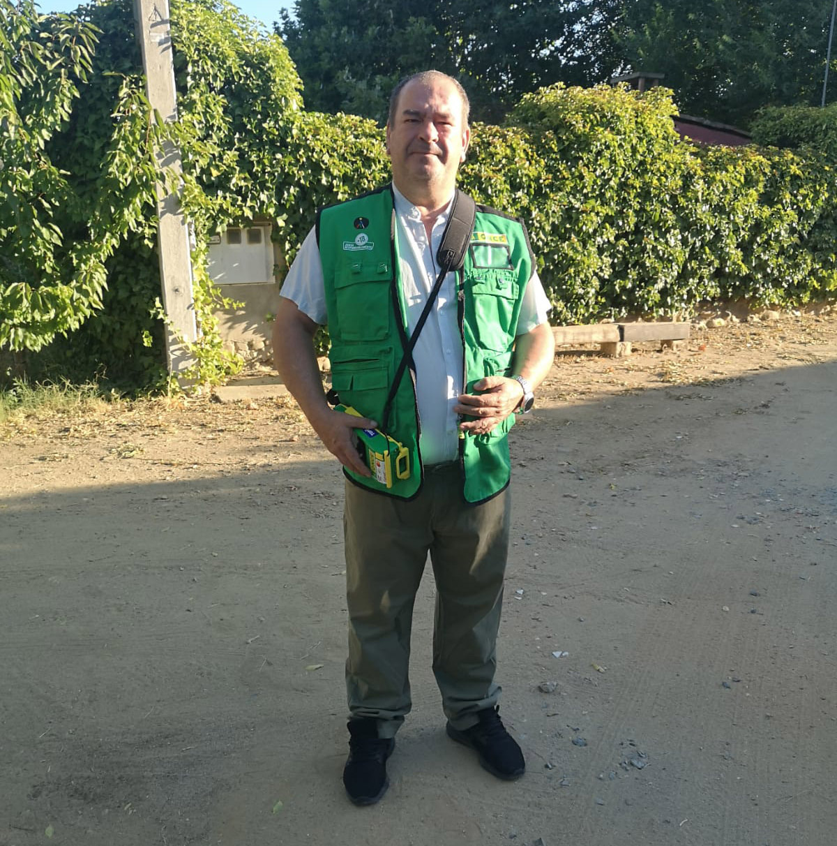 Francisco Javier Paule Díaz, vendedor de la ONCE en Malpartida de Plansencia