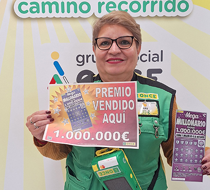 Victoria Parra Buritica, vendedora de la ONCE en Zaragoza