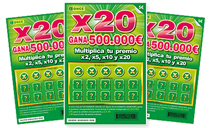 Boletos Rasca X20 de la ONCE