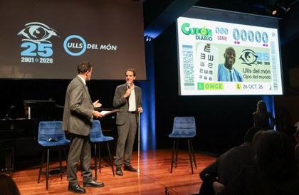 Presentación del cupón dedicado al 25 aniversario de Ulls del mon