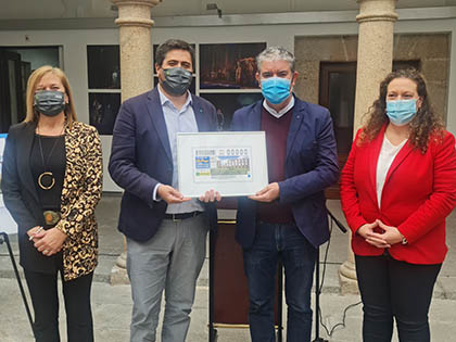 Presentación del cupón dedicado al 25 Aniversario del Consorcio Ciudad Monumental Histórico-Artística y Arqueológica de Mérida