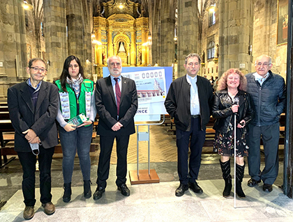 Presentación del cupón dedicado al 400 aniversario de la Basílica de Begoña