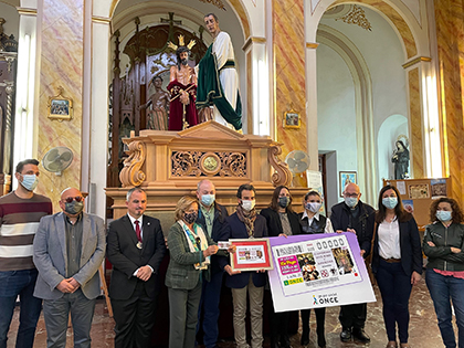 Presentación del cupón dedicado al 75 aniversario de la Cofradía del Santísimo Ecce-Homo y Nuestra Señora de la Amargura