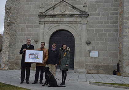 Presentación del cupón que la ONCE dedica al Auditorio de San Francisco, en Ávila