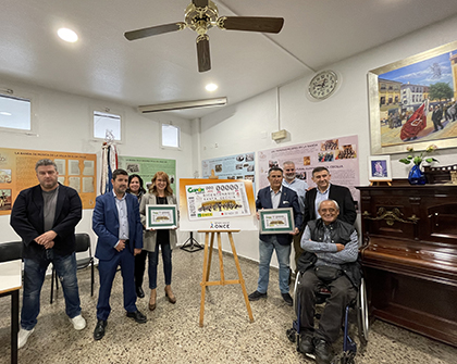 Presentación del cupón dedicado al Bicentenario de la Asociación Musico-Cultural Eldense Santa Cecilia