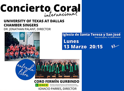 Cartel del concierto coral
