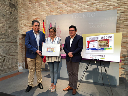 Presentación del cupón de la ONCE dedicado al Teatro de Rojas, de Toledo