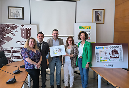 Presentación cupón dedicado a la la Feria del Salmón de Cornellana