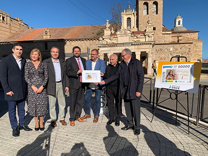 Presentación del cupón dedicado al Año Jubilar Eulaliense de Mérida