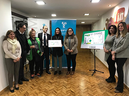 Presentación del cupón dedicado al Colegio Oficial de Farmacéuticos de la Región de Murcia