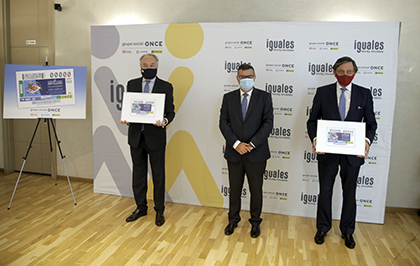 Presentación del cupón de la ONCE dedicado al 150 aniversario de la Ley Orgánica del Poder Judicial