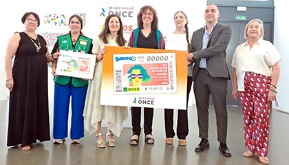 Presentación del cupón dedicado al 25 aniversario de la Muestra de Cine Realizado por Mujeres, de Huesca