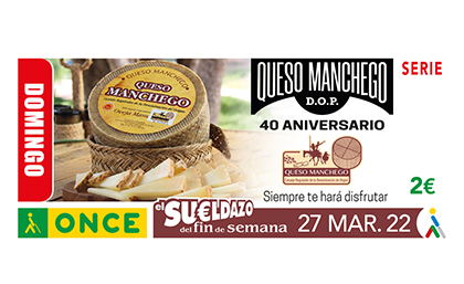 Cupón dedicado al 40 aniversario de la Denominación de Origen Queso Manchego