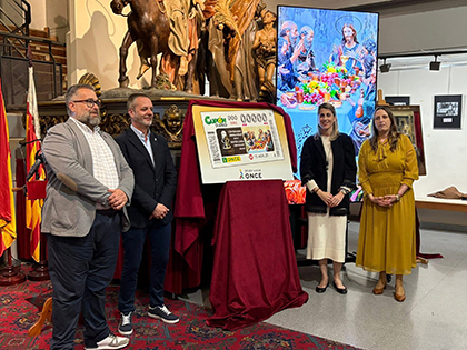 Presentación del cupón dedicado al Centenario de la Hermandad de la Santa Cena de Crevillent
