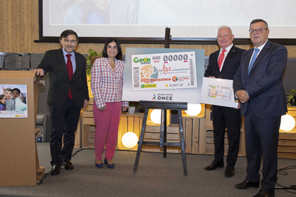 Presentación del cupón de la ONCE dedicado al Día Mundial de la Salud Mental