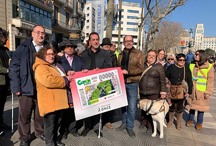 La ONCE ha presentado el cupón que dedica a La Rambla de Barcelona