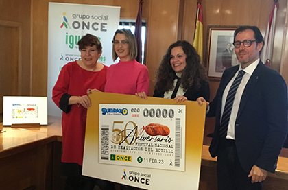 Presentación del cupón dedicado al 50 Aniversario del Festival Nacional de Exaltación del Botillo de Bembibre