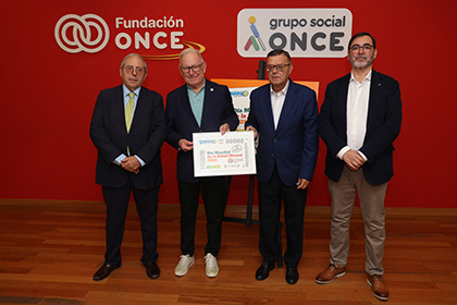 Foto de familia de la presentación del cupón dedicado al Día Mundial de la Salud Mental