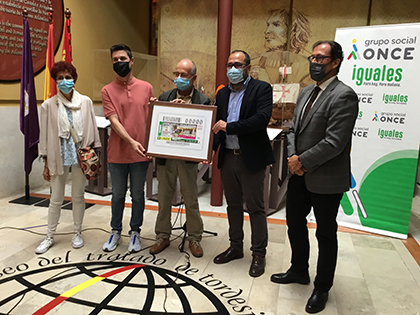 Presentación del cupón de la ONCE dedicado al Mercado de la Edad Media de Tordesillas